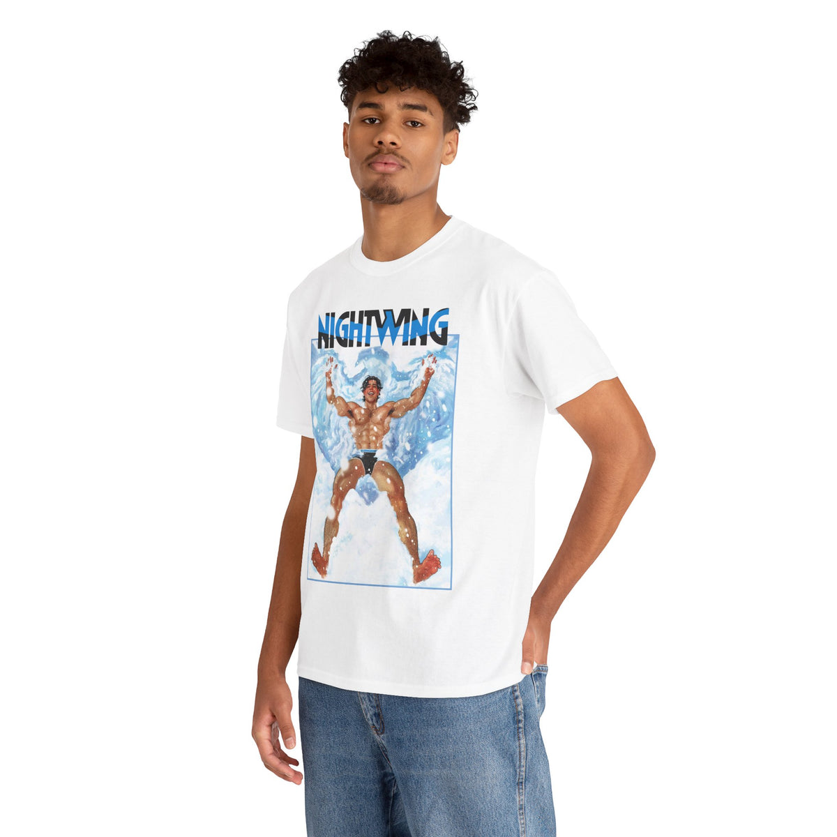 Nightwing T-Shirt - Nick Robles Art - Dick Grayson in the Snow - #111 Cover Art - DC Comics