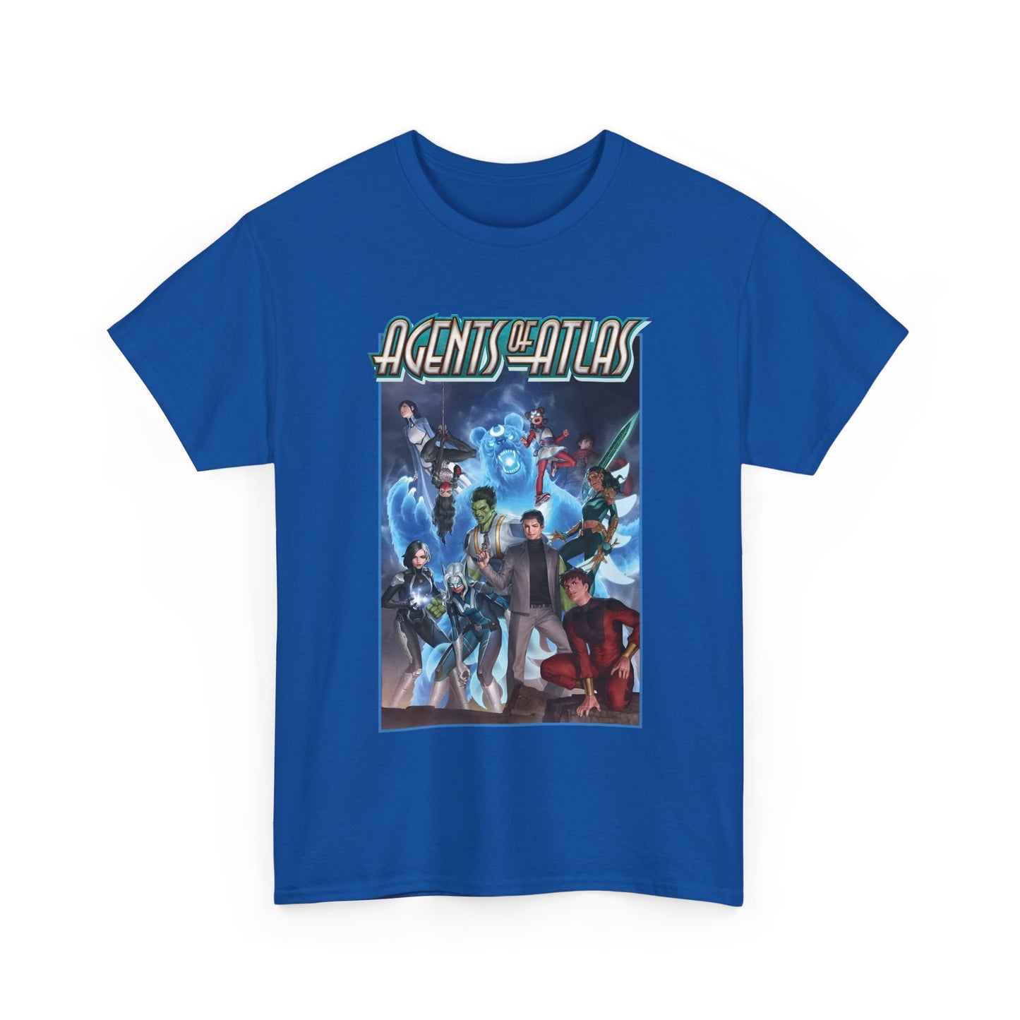 Agents of Atlas T-Shirt - Shang-Chi, White Fox, Aero, Luna Snow, Silk - Marvel Comics