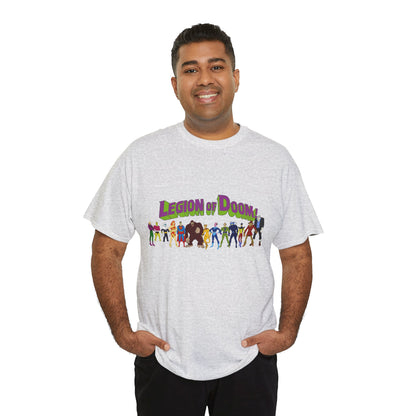 Legion of Doom T-Shirt - Super Friends Villains - Lex Luthor, Giganta, Scarecrow, Grodd, Brainiac, Riddler, Sinestro, Cheetah - Hanna-Barbera Cartoon - Challenge of the Super Friends