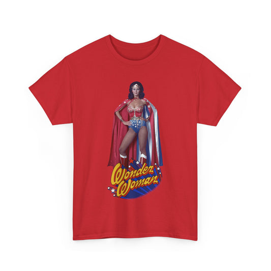 Wonder Woman T-Shirt - Lynda Carter - DC Comics - 1970s CBS TV Show - Amazons from Paradise Island