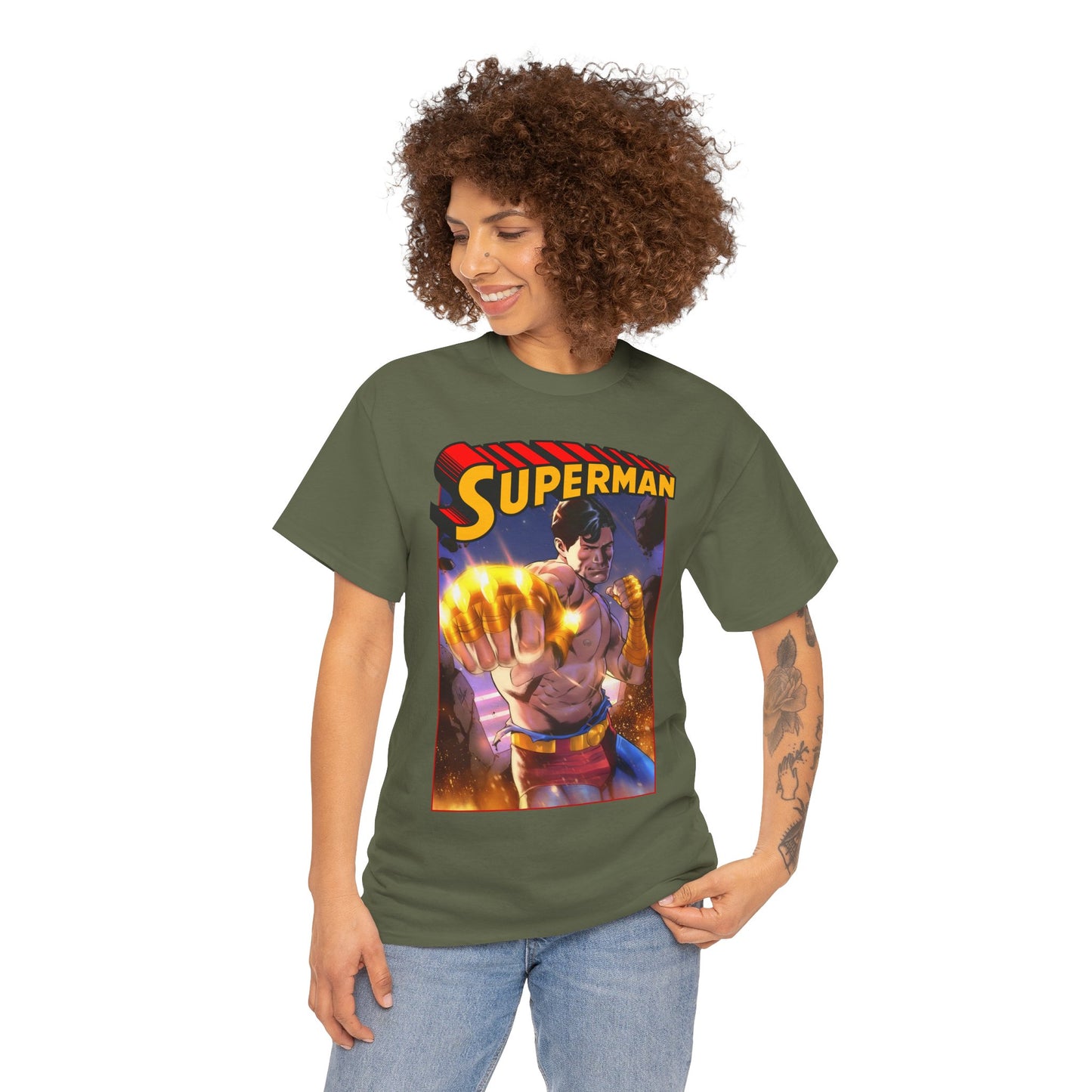 Superman T-Shirt - Lucas Meyer Art - DC K.O. Cover Art - Man of Steel - DC Comics