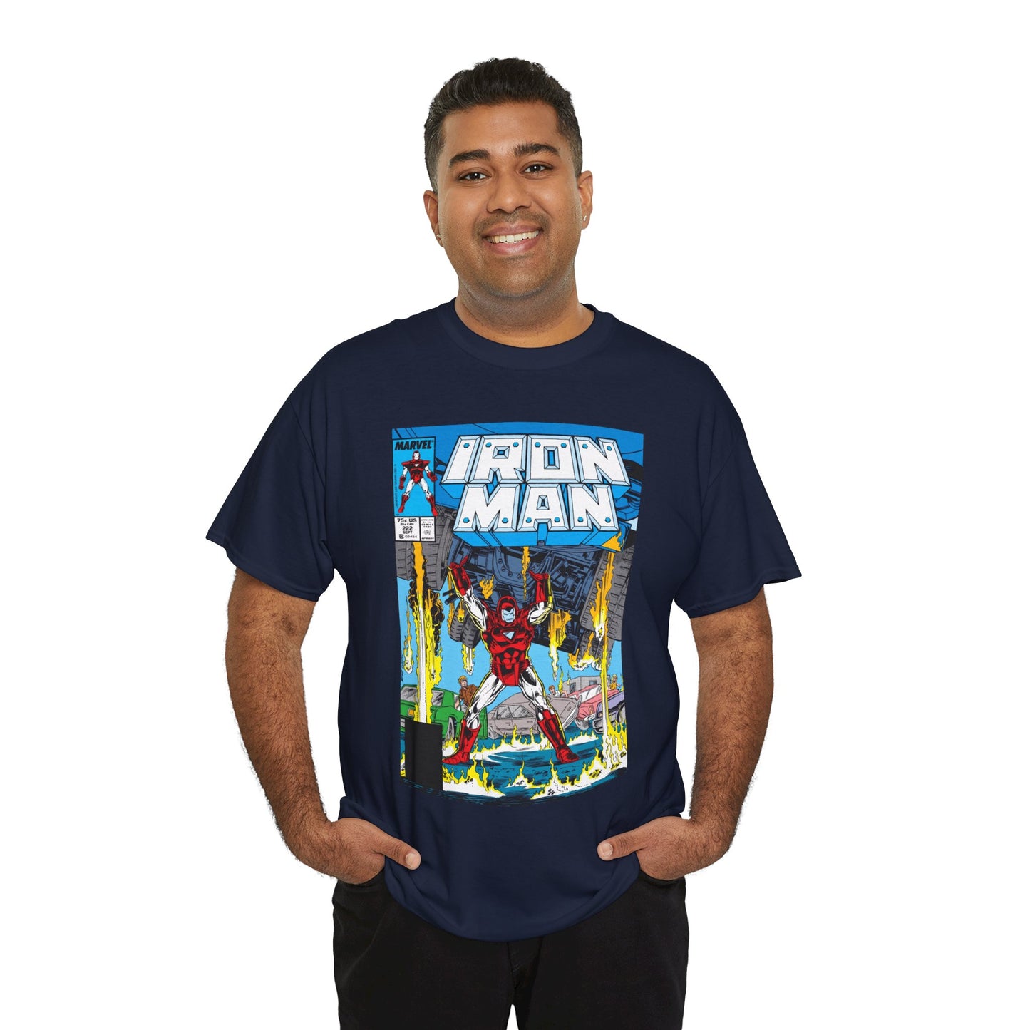 Iron Man #222 T-Shirt - Mark Bright Art - Marvel Comics