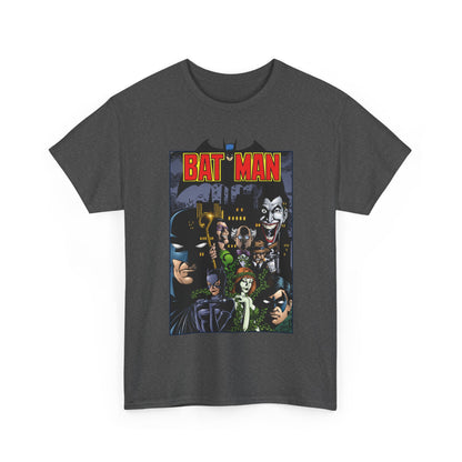 Batman T-Shirt - George Perez Art - Arkham Asylum - Joker, Catwoman, Poison Ivy, Riddler, Nightwing - DC Comics