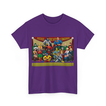 JSA T-Shirt - Sandman, Starman, Atom, Dr Fate, Mr Terrific, Flash, Green Lantern - DC Comics - Justice Society of America - Golden Age