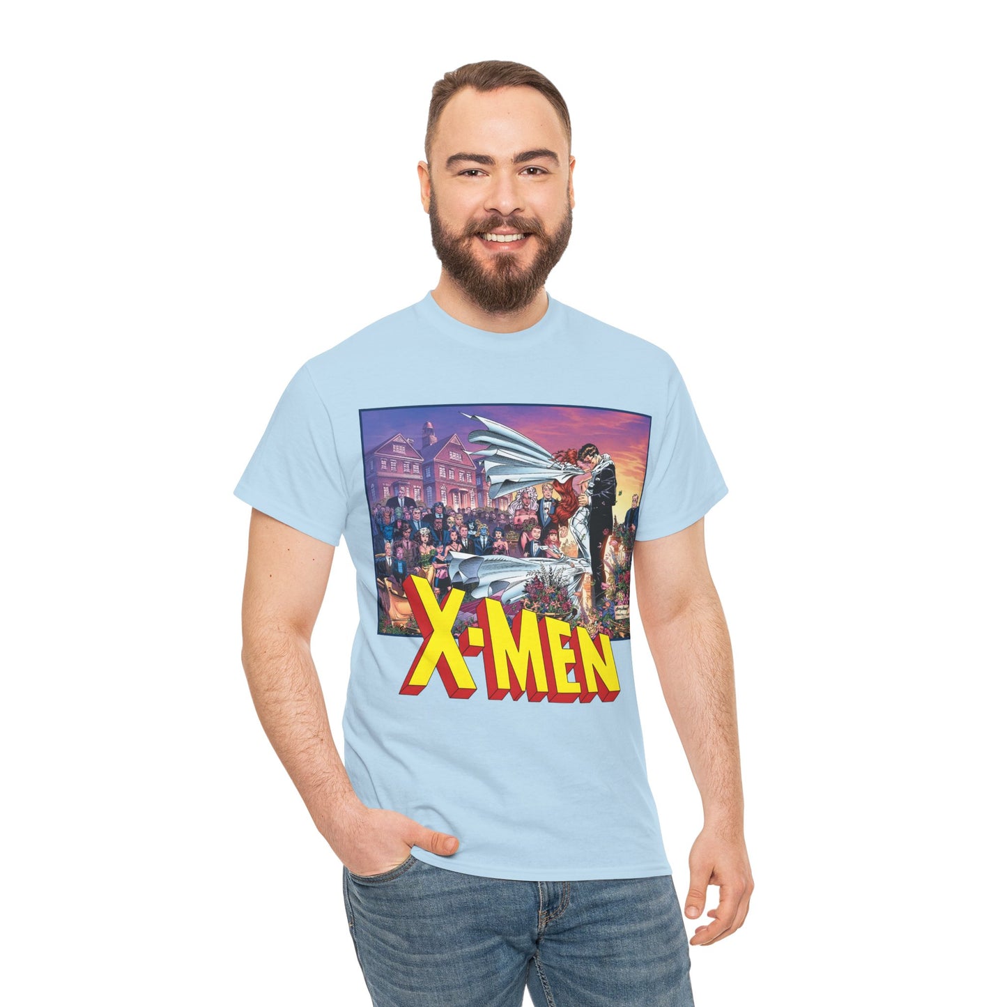 X-Men T-Shirt - Andy Kubert Art - Wedding of Scott & Jean Grey - Marvel Comics