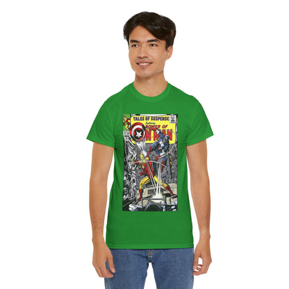 Tales of Suspense T-Shirt - George Perez #58 Cover Homage Art - Captain America & Iron Man - Marvel Comics