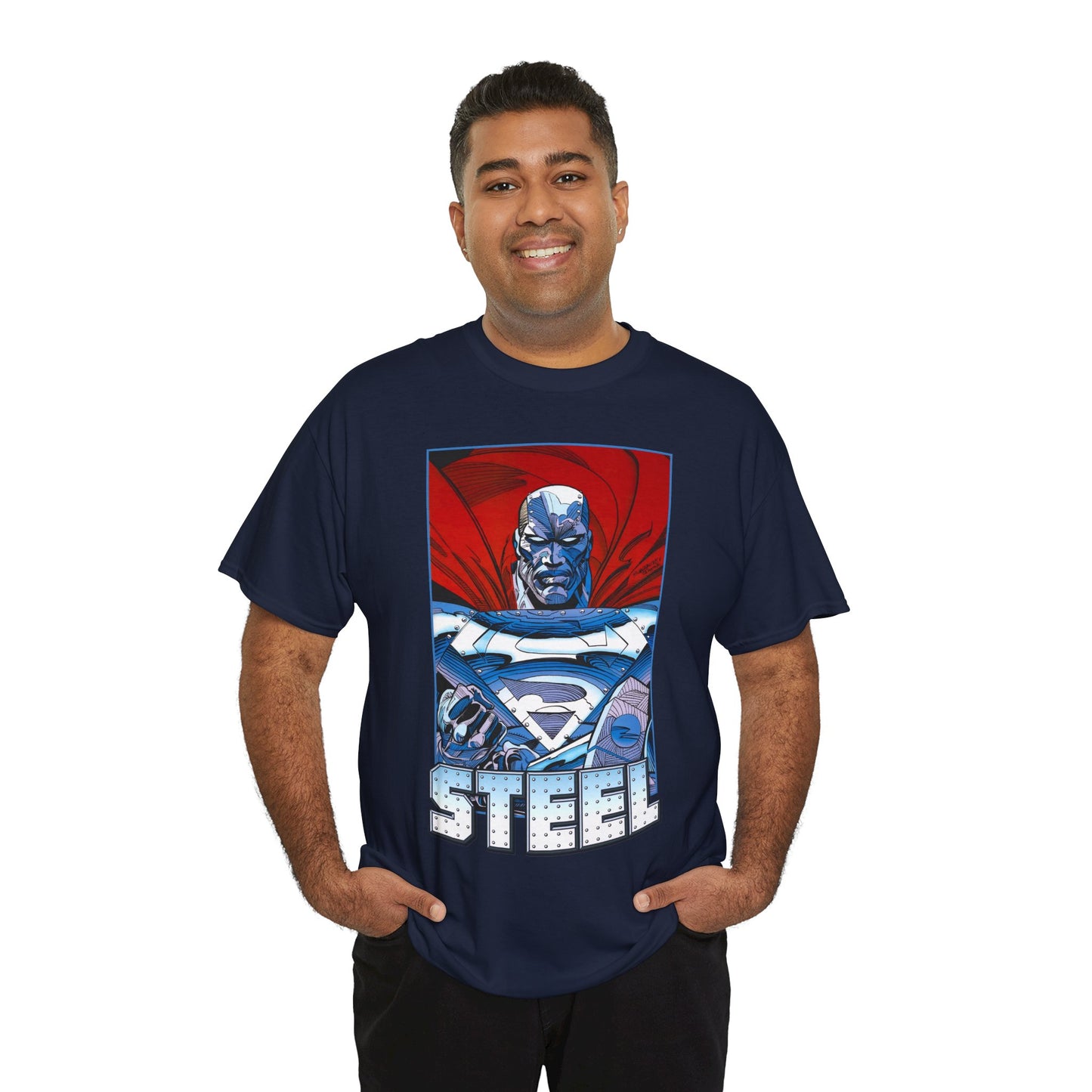 Steel T-Shirt - Superman Family - Reign of the Supermen - John Henry Irons - Steelworks - DC Comics