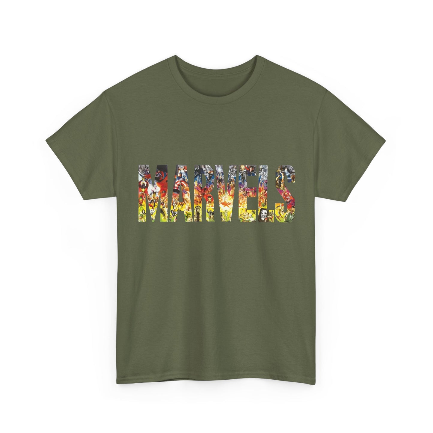 Marvels T-Shirt - Alex Ross Art from the popular Kurt Busiek Story - Spider-Man, Fantastic Four, X-Men, Hulk, Captain America, Thor, Iron Man - Marvel Comics