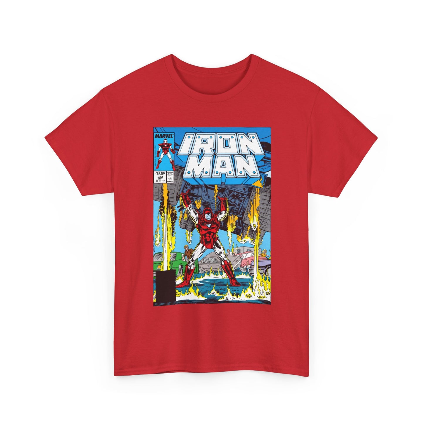 Iron Man #222 T-Shirt - Mark Bright Art - Marvel Comics
