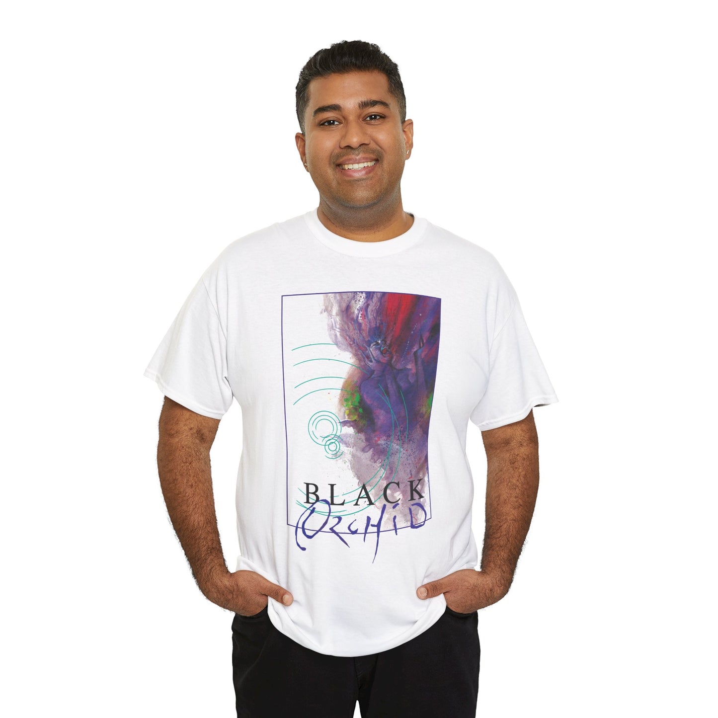 Black Orchid T-Shirt - Dave McKean Art - Neil Gaiman 1980s Story - DC/Vertigo Comics