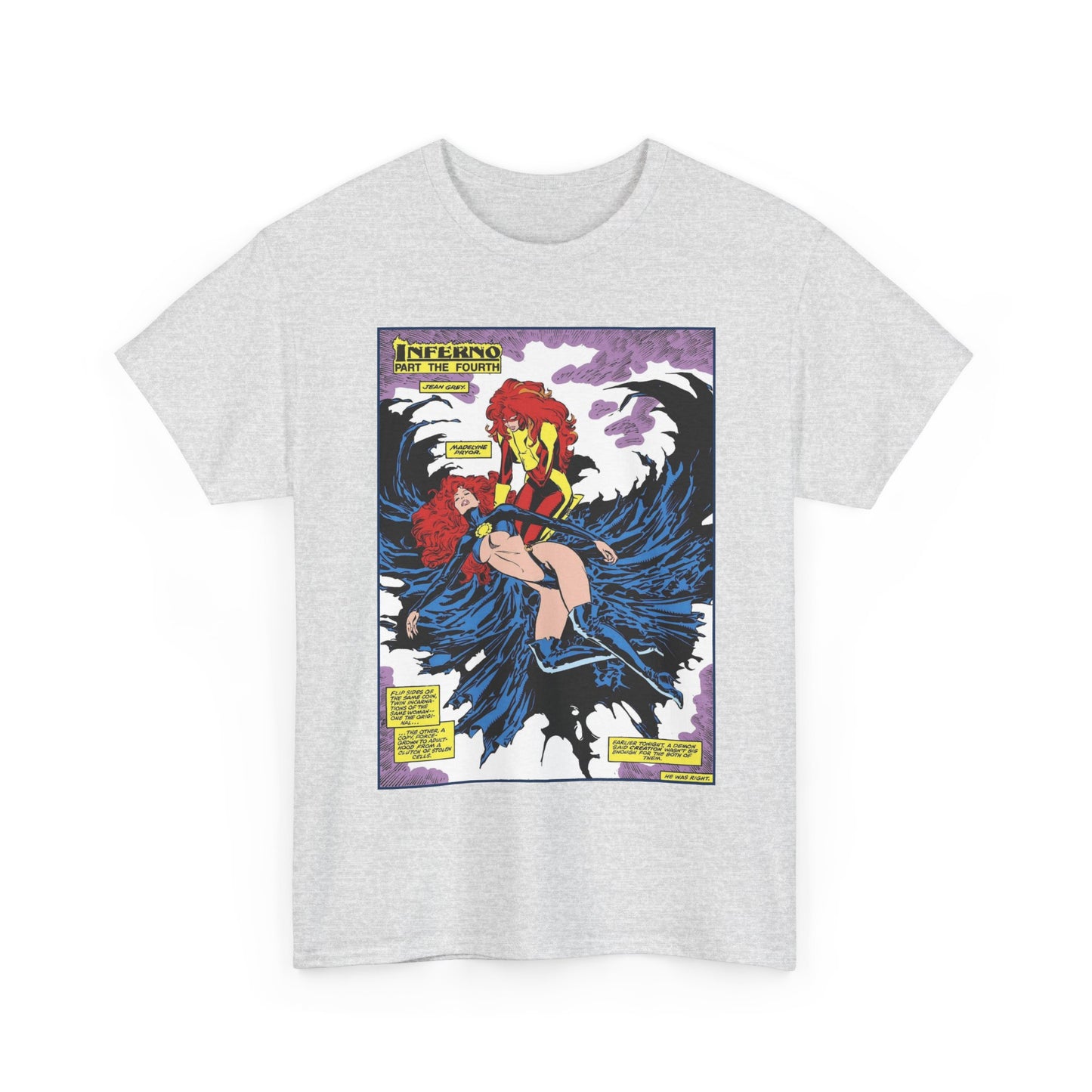 Jean Grey/Madelyne Prior T-Shirt - Marc Silvestri Art - Inferno, Uncanny X-Men #243 Page - Marvel Comics