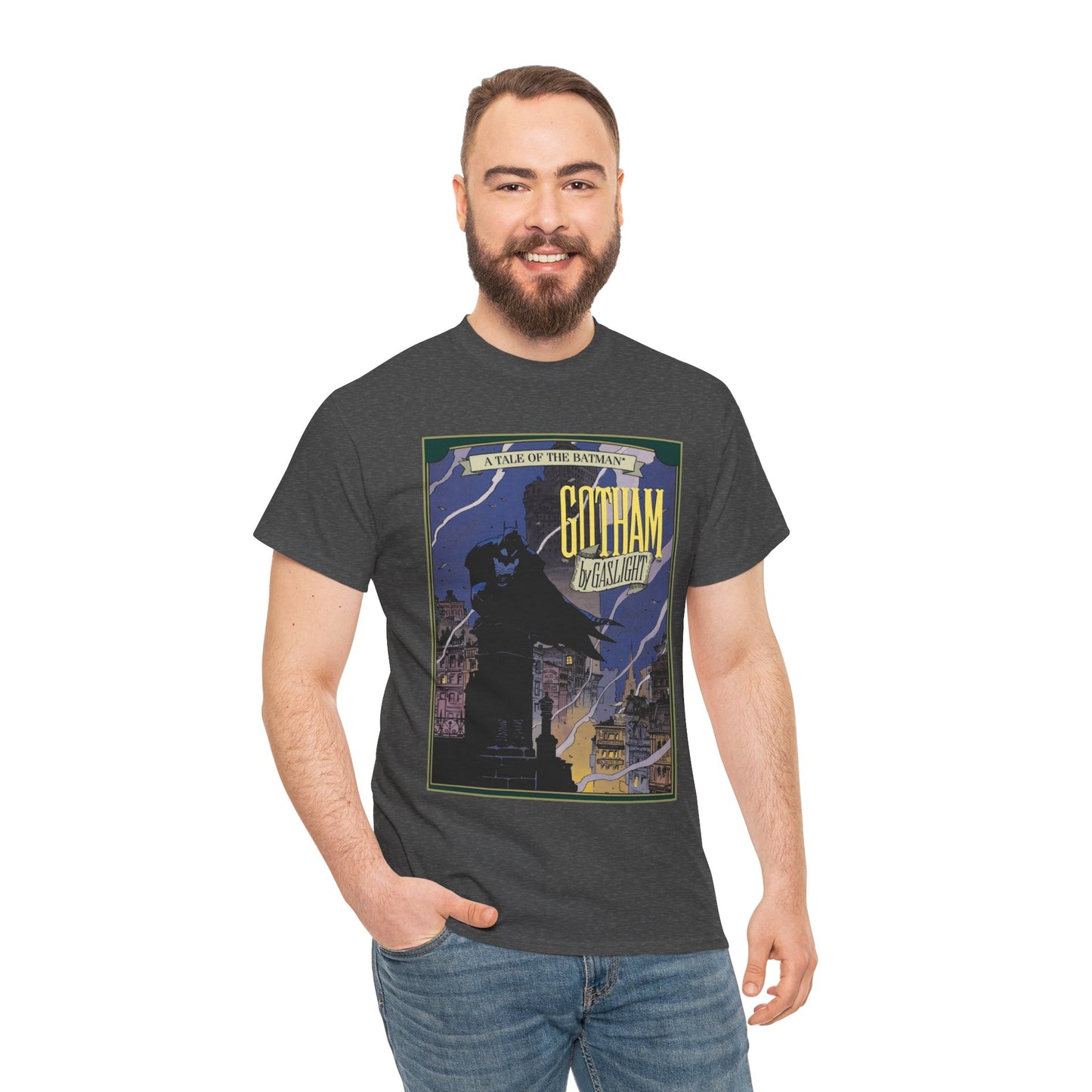 Batman: Gotham by Gaslight T-Shirt - Mike Mignola Art - 19th Century Jack the Ripper Story - Elseworlds - DC Comics