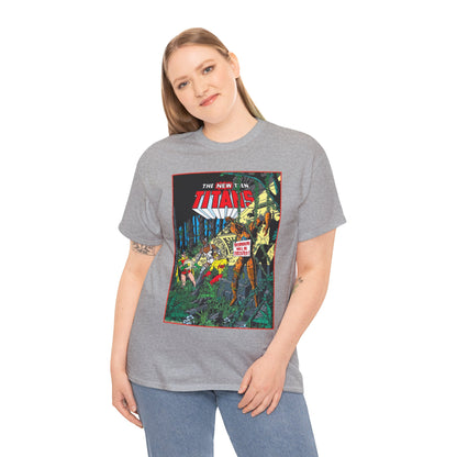 New Teen Titans T-Shirt - George Perez Art - Robin, Cyborg, Kid Flash, Robotman - DC Comics