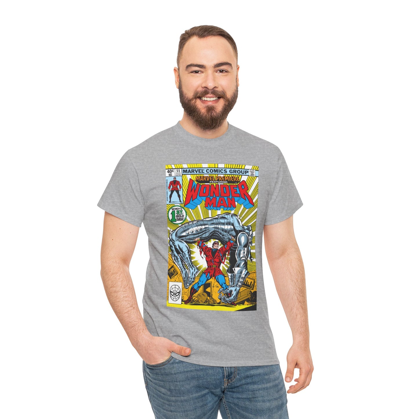 Wonder Man T-Shirt - Marvel Premiere #55 Cover Art - Avengers Member - Marvel Comics