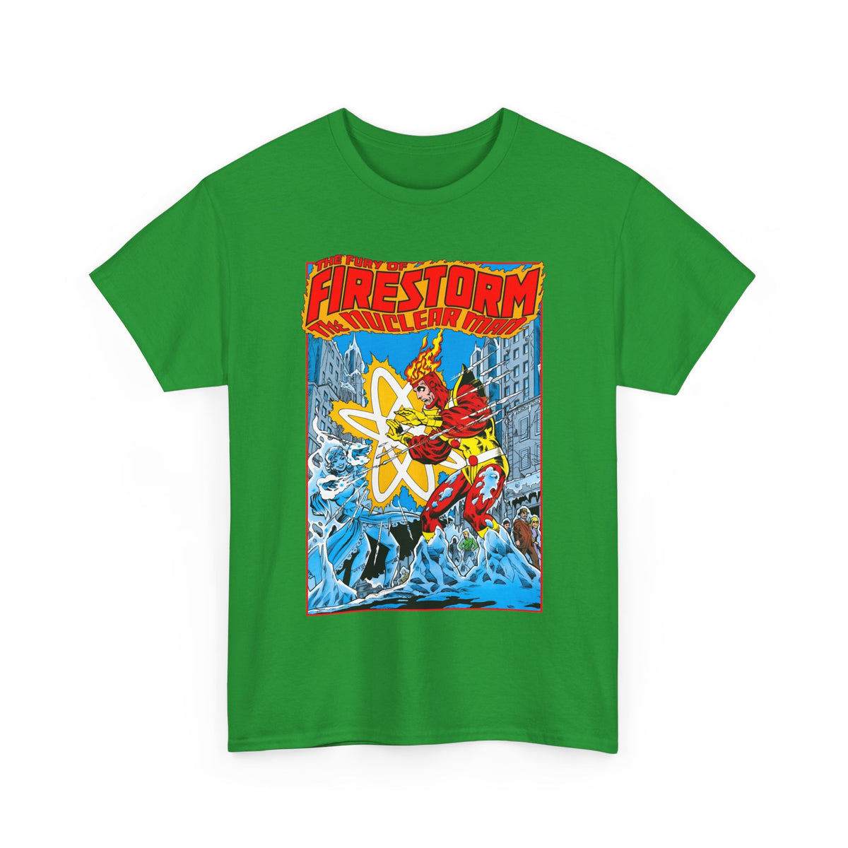 Fury of Firestorm T-Shirt - Pat Broderick Art - Vs Killer Frost - #3 Cover Art - DC Comics
