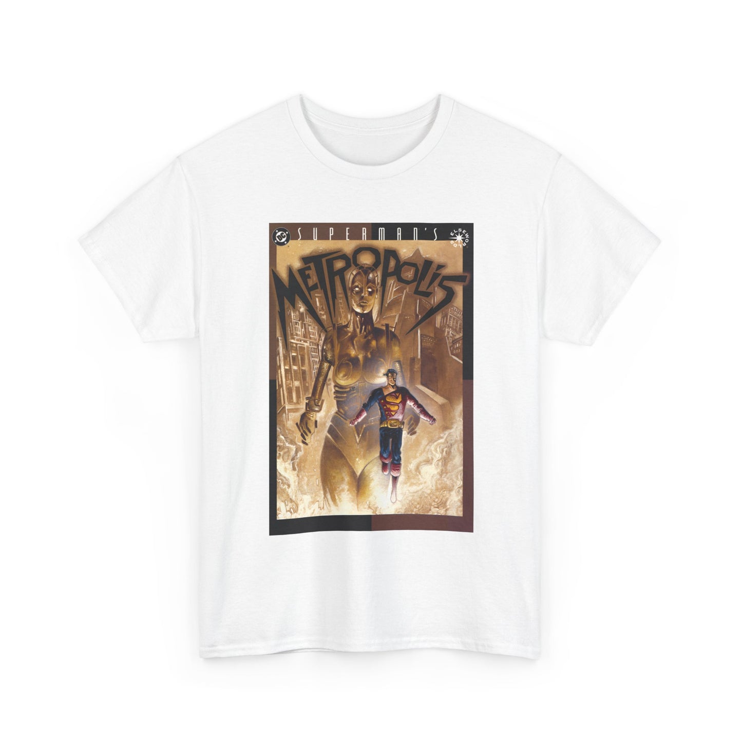Superman's Metropolis T-Shirt - Ted McKeever Art - Elseworlds Art Based on Fritz Lang's Movie - DC Comics