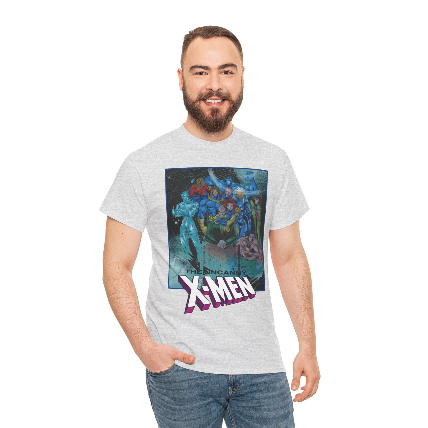Uncanny X-Men T-Shirt - Joe Madureira Art - #337 Cover Art - Cyclops, Gambit, Wolverine, Storm, Iceman, Professor X - Marvel Comics