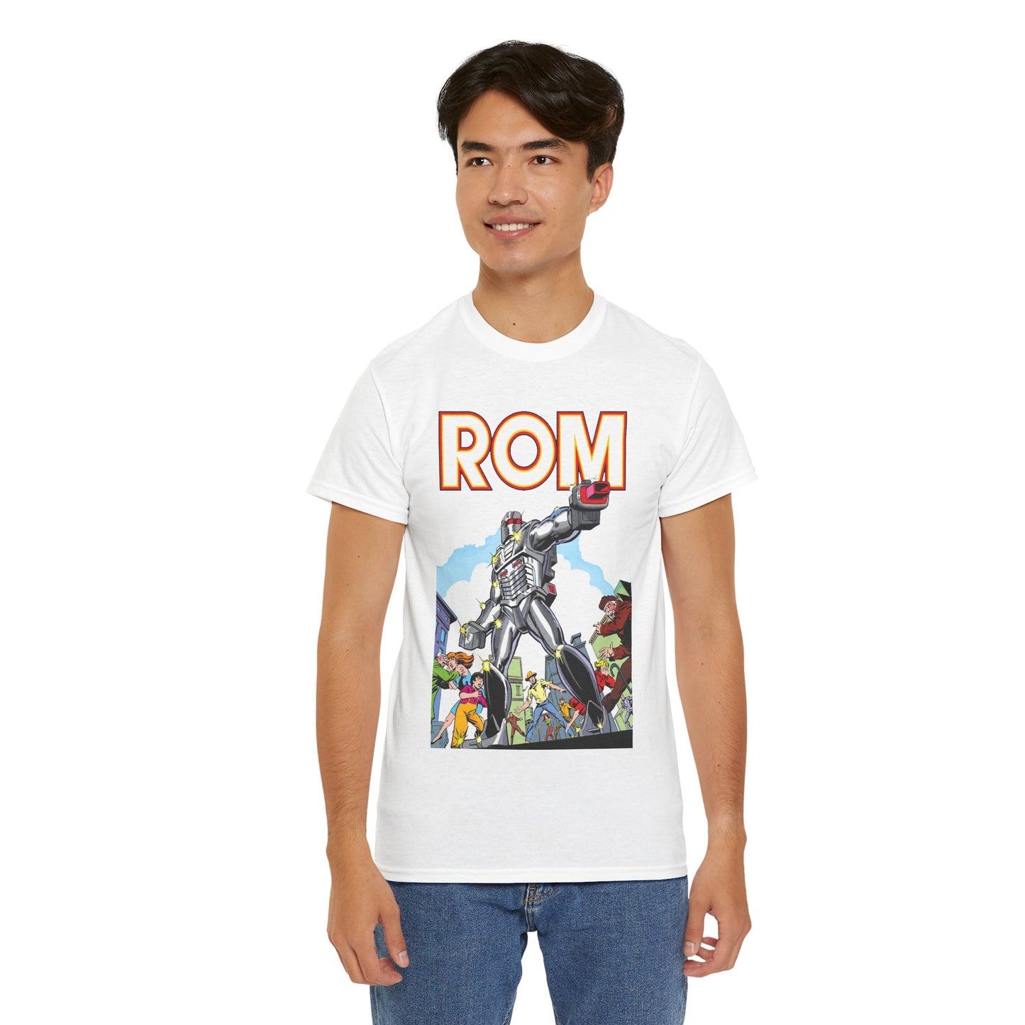Rom: Spaceknight T-Shirt - Marvel Comics Art- Retro Character - Dire Wraiths