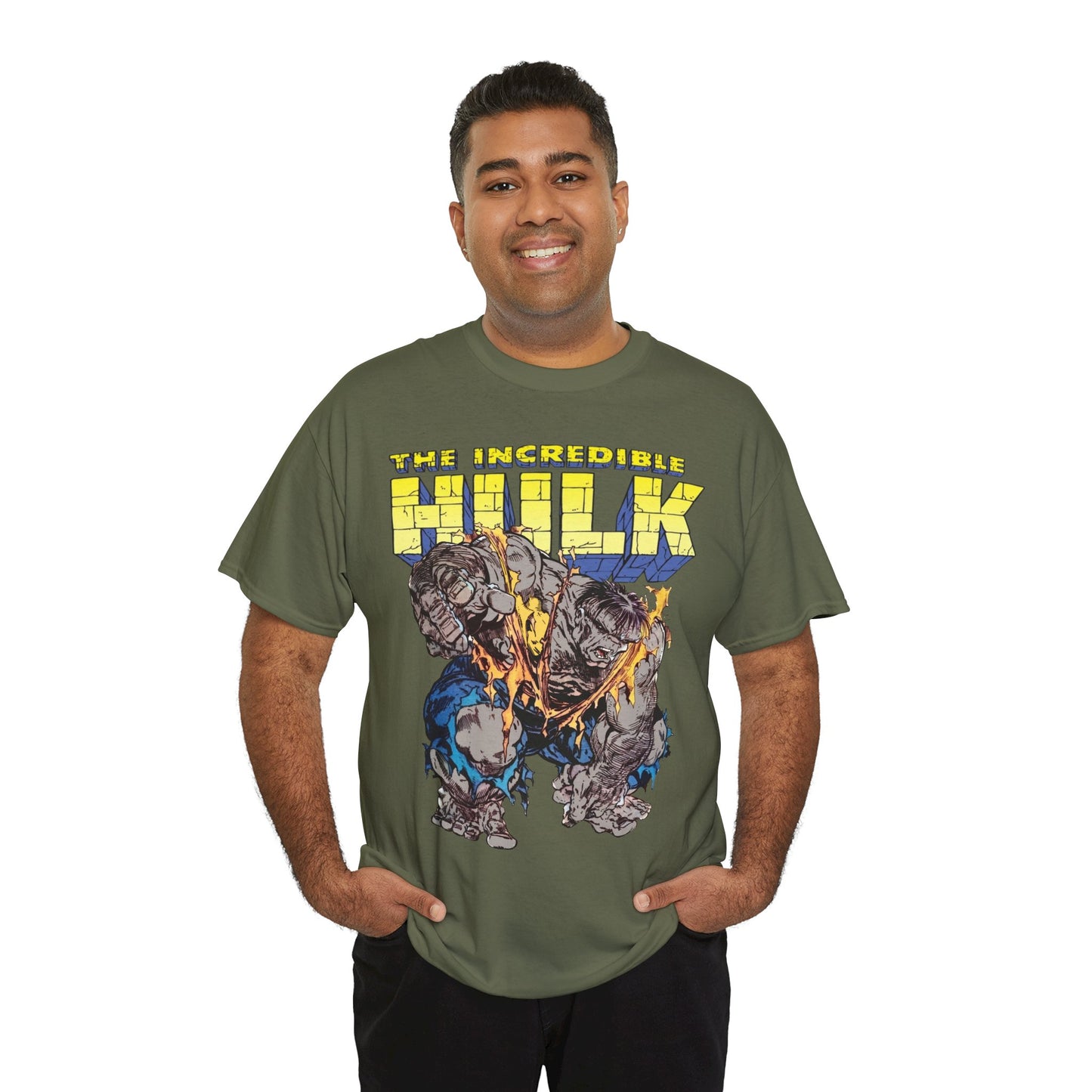 Incredible Hulk T-Shirt - Todd McFarlane Art - Marvel Comics - Grey Hulk, Bruce Banner