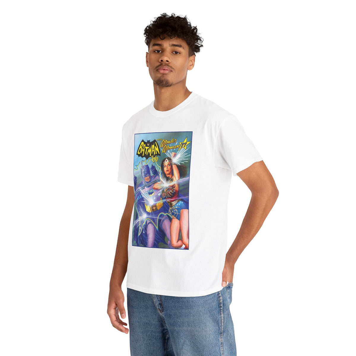 Batman '66 Meets Wonder Woman '77 T-Shirt - Alex Ross Art - DC Comics