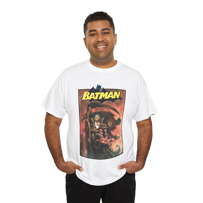 Batman T-Shirt - Bill Sienkiewicz Art - With Scarecrow & Ra's Al Ghul - DC Comics