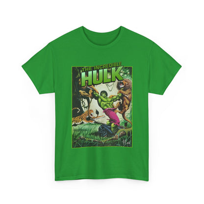 Incredible Hulk T-Shirt - Joe Jusko Art - Hulk Fighting Lions and Tigers - Marvel Comics
