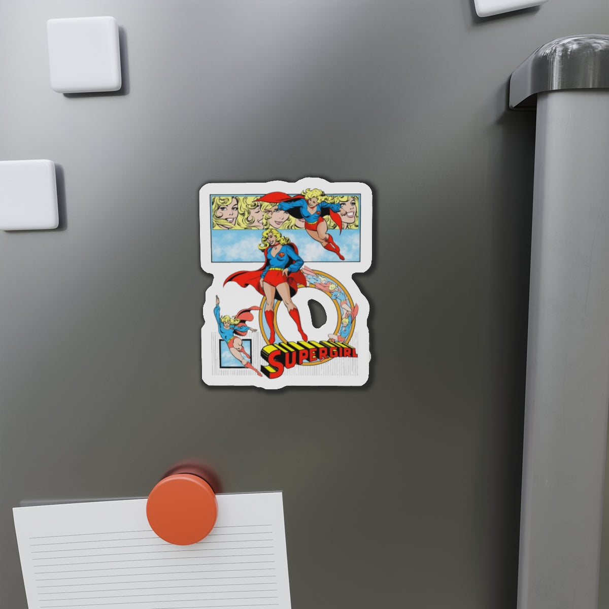 Supergirl Die-Cut Magnet - José Luis García-López Art - DC Comics Style Guide - Maid of Might - Kara from Krypton - Superman's Cousin - 3", 4", 5", 6"