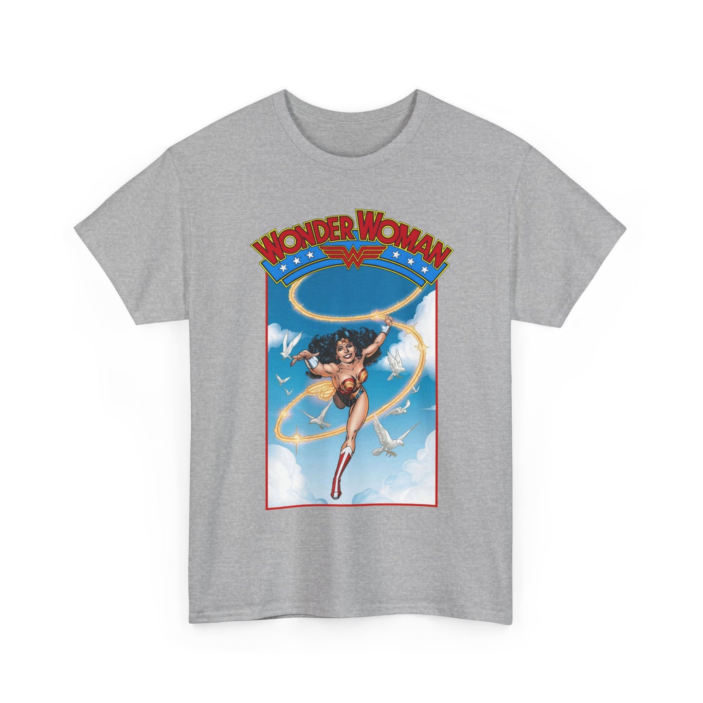 Wonder Woman T-Shirt - George Perez Art - Post-Crisis 1980s Retro Graphic - Themyscira - DC Comics