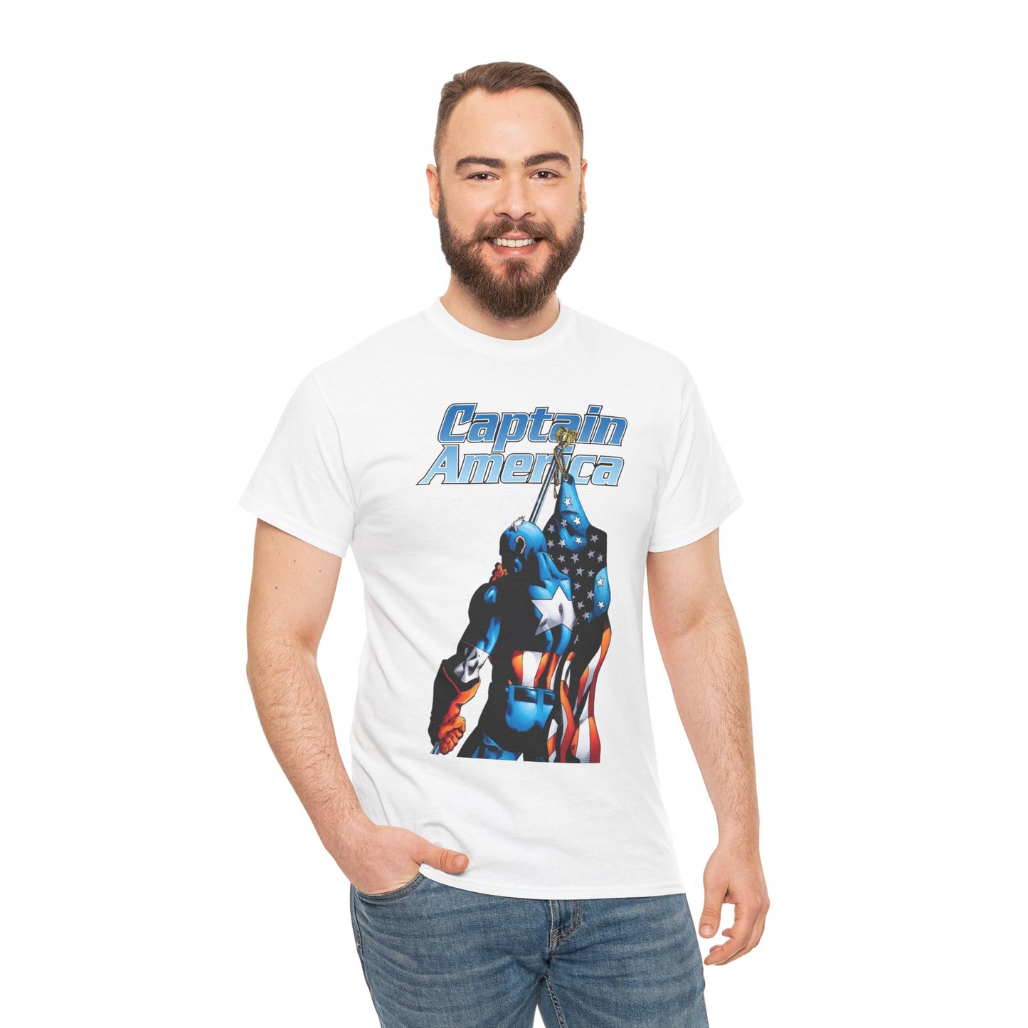 Captain America T-Shirt - Dan Jurgens Art - Marvel Comics