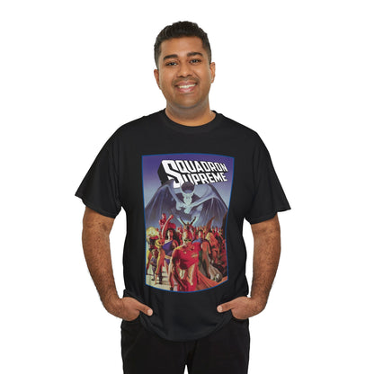 Squadron Supreme T-Shirt - Alex Ross Art - Hyperion, Nighthawk, Power Princess, Doctor Spectrum, Whizzer - Justice League Pastiches - Marvel Comics