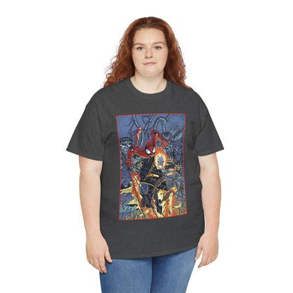 Amazing Spider-Man & Ghost Rider T-Shirt - Erik Larsen Art - Sinister Six - Marvel Comics