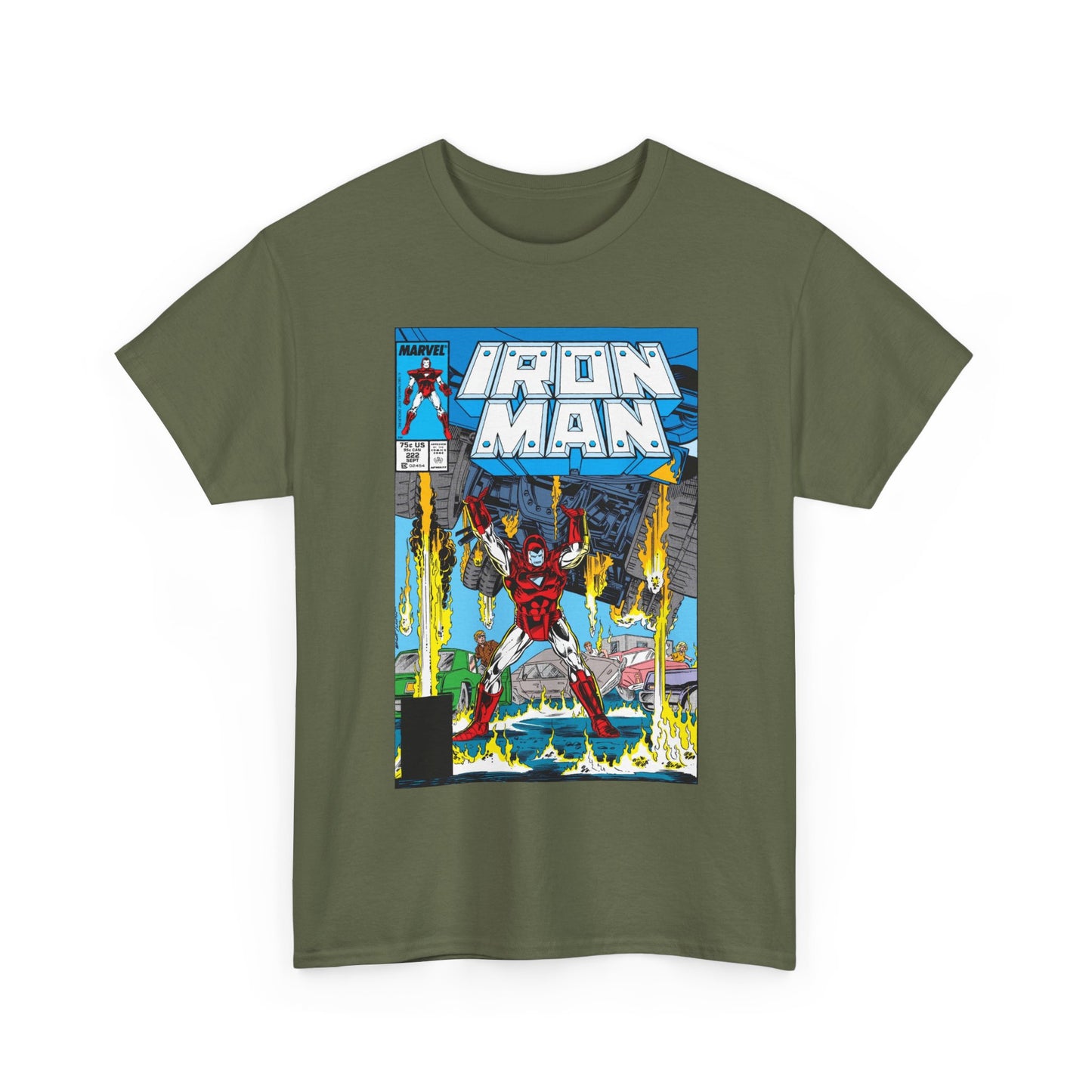 Iron Man #222 T-Shirt - Mark Bright Art - Marvel Comics