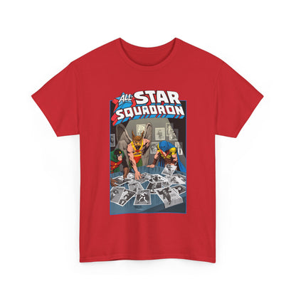 All-Star Squadron T-Shirt - Jerry Ordway Art - Hawkman, Doctor Mid-Nite, Atom - Justice Society JSA - #1 Cover - DC Comics