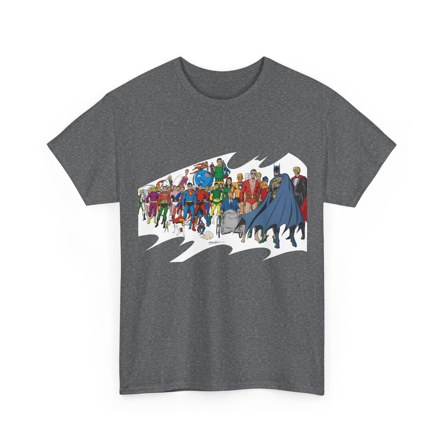 Batman T-Shirt - Neal Adams Art - Plastic Man, Sargon, Robin, Doom Patrol, Superboy, Legion of Super-Heroes - 100-Page Giant Cover Art - DC Comics