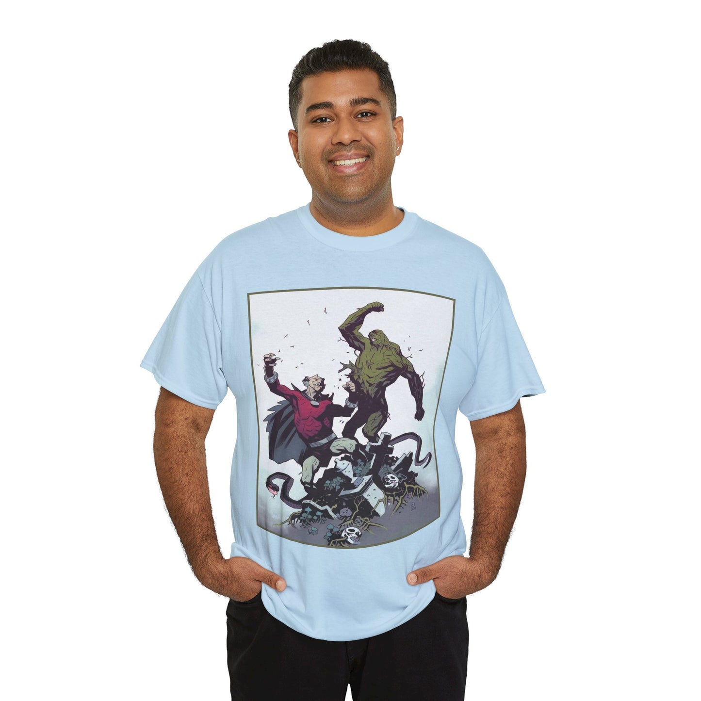 Swamp Thing & Etrigan the Demon T-Shirt - Mike Mignola Art - DC Comics