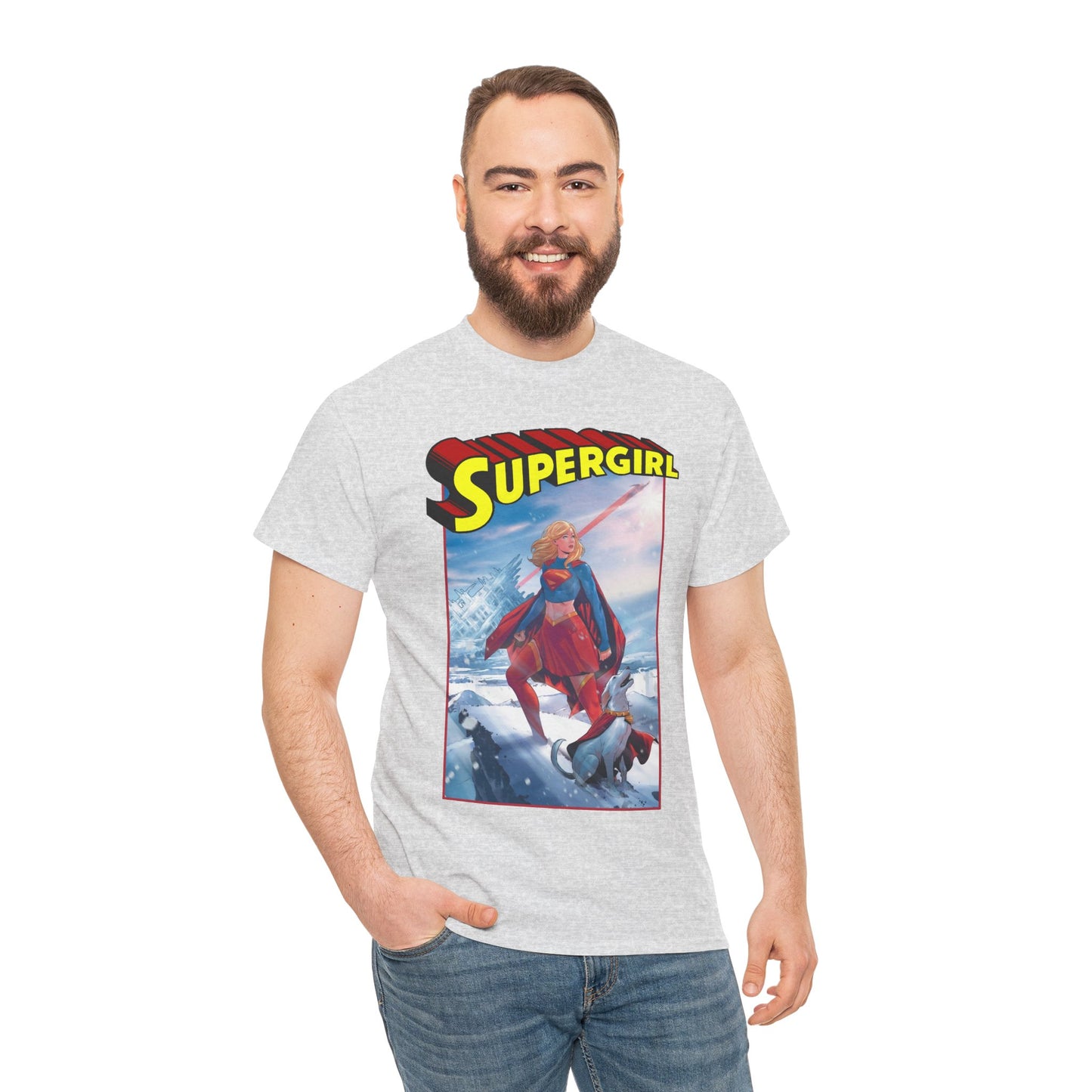 Supergirl & Krypto T-Shirt - Lucas Meyer Art - New 2026 Movie with Milly Alcock - DC Comics