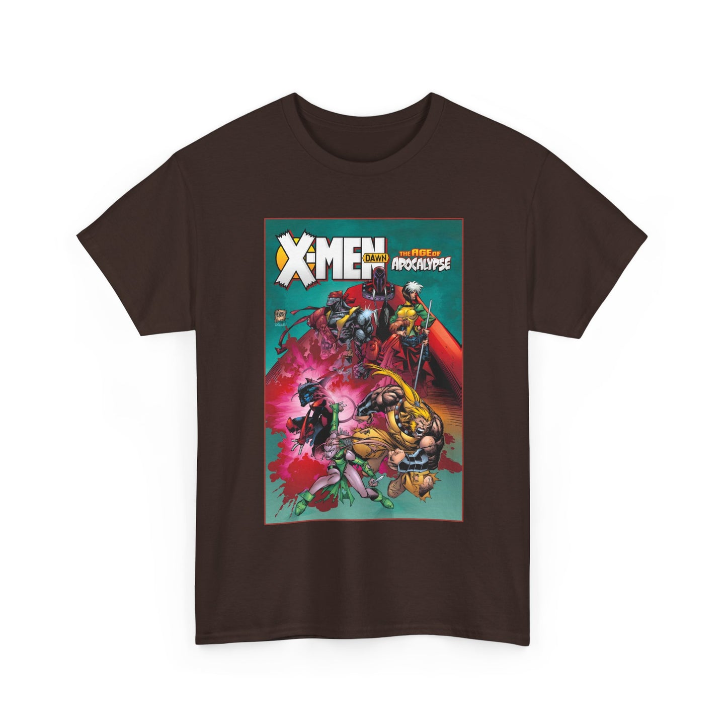 X-Men: Age of Apocalypse T-Shirt - Adam Kubert Art - Magneto, Rogue, Nightcrawler, Gambit, Blink, Sabretooth - Dawn - Marvel Comics