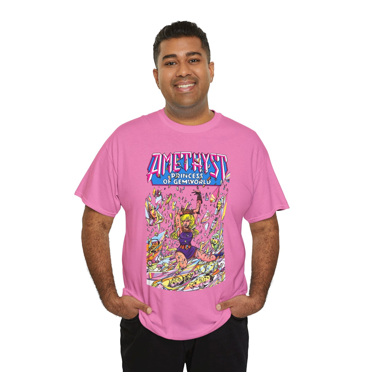 Amethyst Princess of Gemworld T-Shirt - George Perez Art - Lord Topaz, Dark Opal, Granch, Citrina - DC Comics