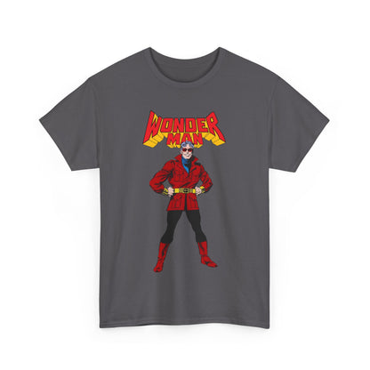 Wonder Man T-Shirt - George Perez Art - West Coast Avengers - Marvel Comics - Simon Williams - Safari Jacket Look