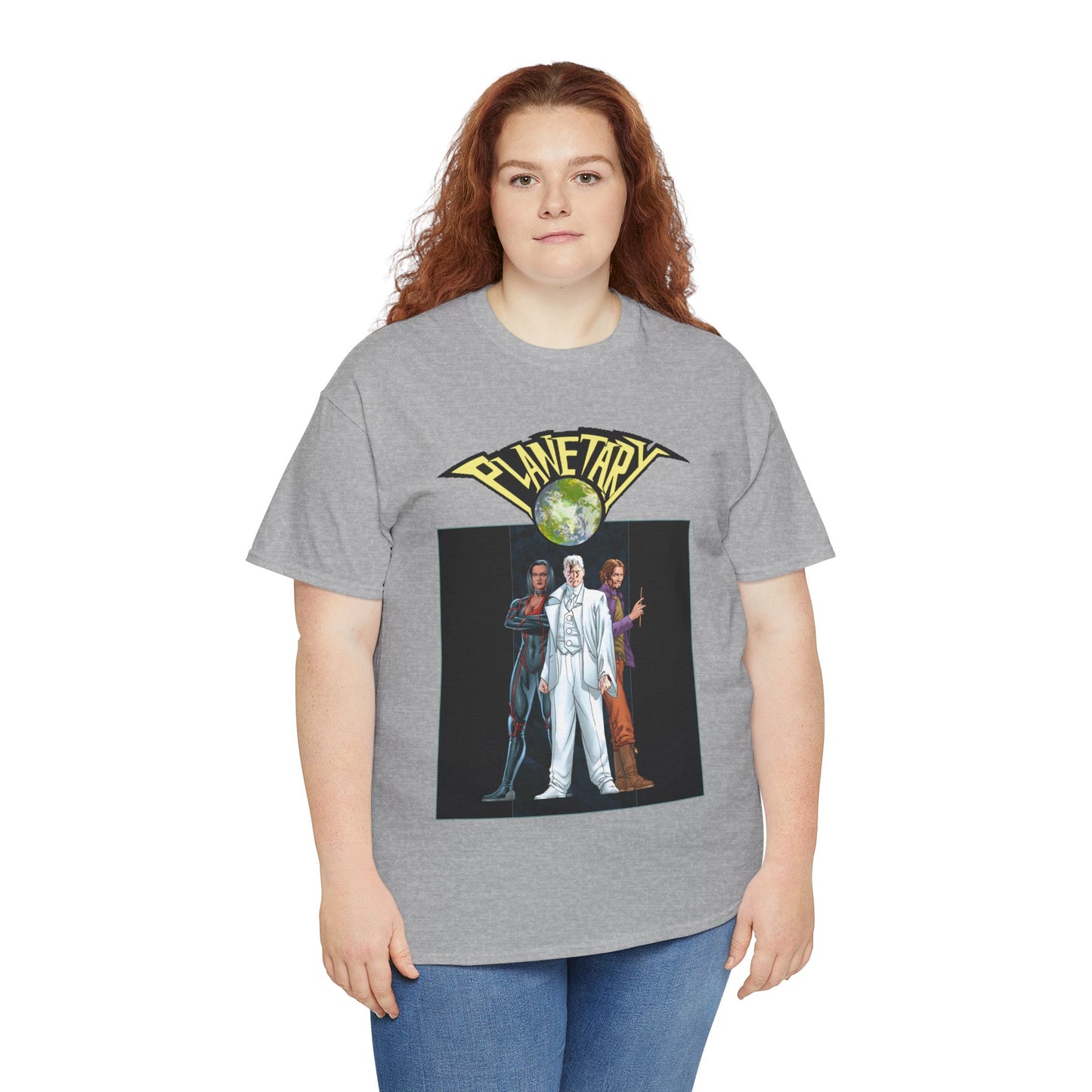 Planetary T-Shirt -  - John Cassaday Art - The Drummer, Jakita Wagner & Elijah Snow - DC Comics/Wildstorm