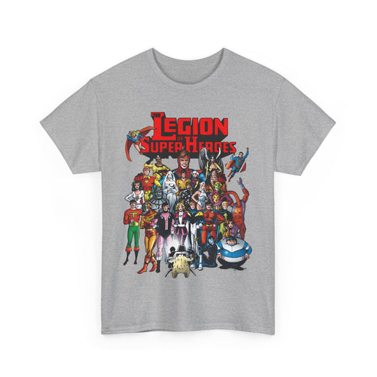 Legion of Super-Heroes T-Shirt - #300 Cover Art - Cosmic Boy, Saturn Girl, Superboy, Wildfire, Mon-El, Dream Girl, Brainiac 5, Supergirl - DC Comics