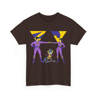 Wonder Twins T-Shirt - Super Friends - Zan & Jayna - Hanna-Barbera Cartoon - DC Comics