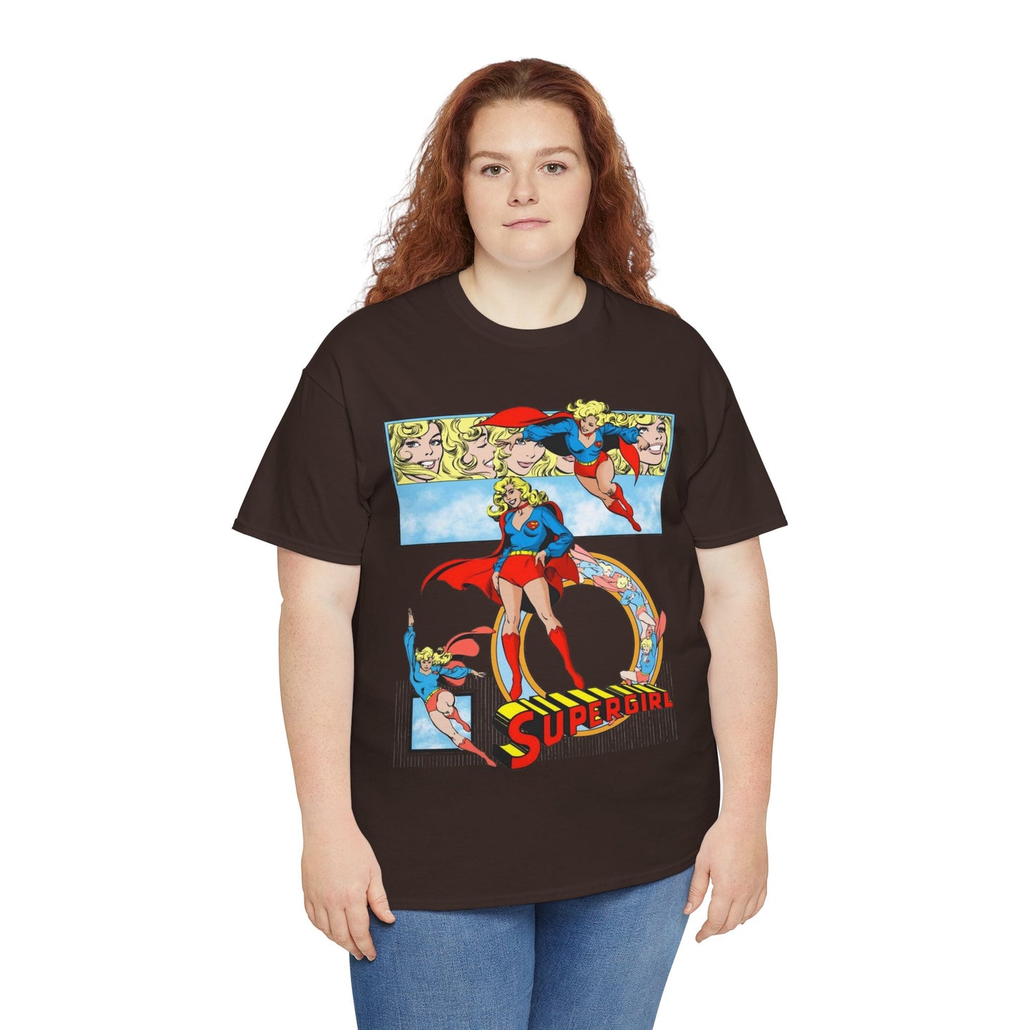 Supergirl T-Shirt - Krypton, Superman, Kara, Kandor - DC Comics - 1980s Art - Style Guide - Superman's Cousin