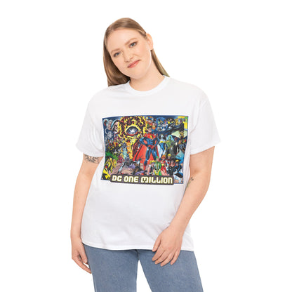 DC One Million T-Shirt - Phil Jimenez Art - Future Versions of Superman, Batman, Wonder Woman, Green Lantern, Flash - DC Comics