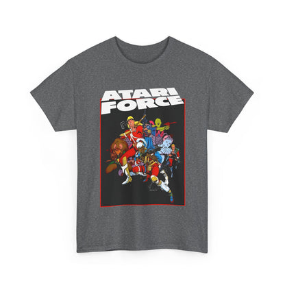 Gray t-shirt with 'Atari Force' graphic design on a white background
