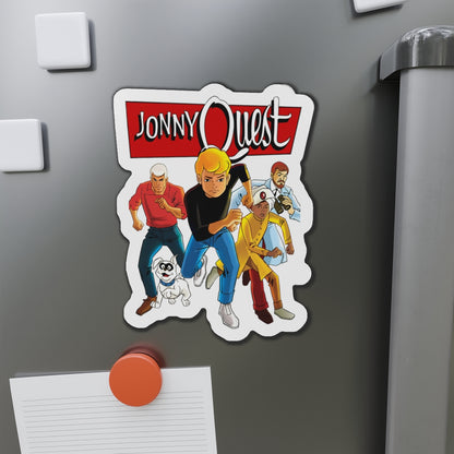 Jonny Quest Die-Cut Magnet - Hanna-Barbera Cartoon - Hadji, Bandit, Benton Quest, Race Bannon - 3", 4", 5", 6"
