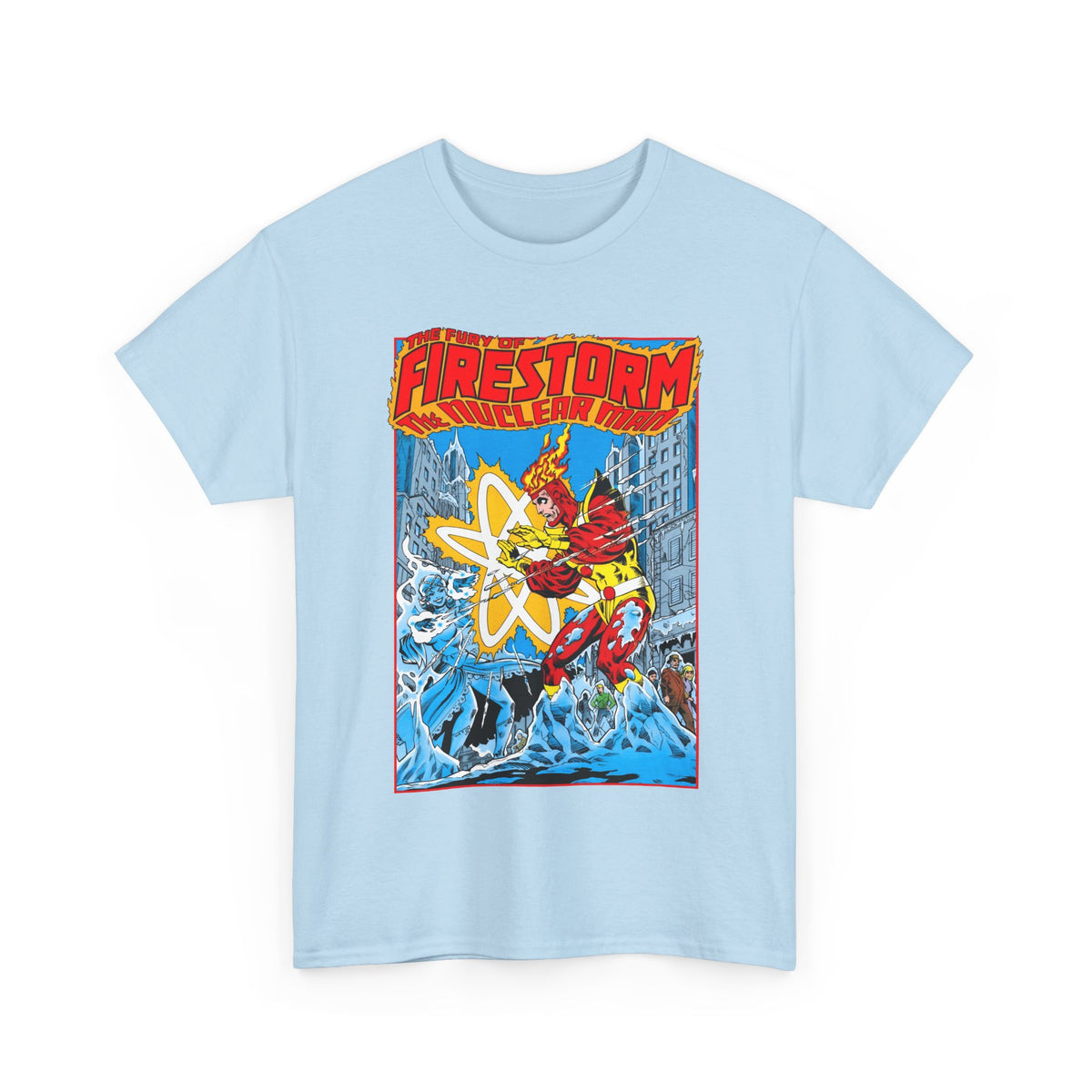 Fury of Firestorm T-Shirt - Pat Broderick Art - Vs Killer Frost - #3 Cover Art - DC Comics