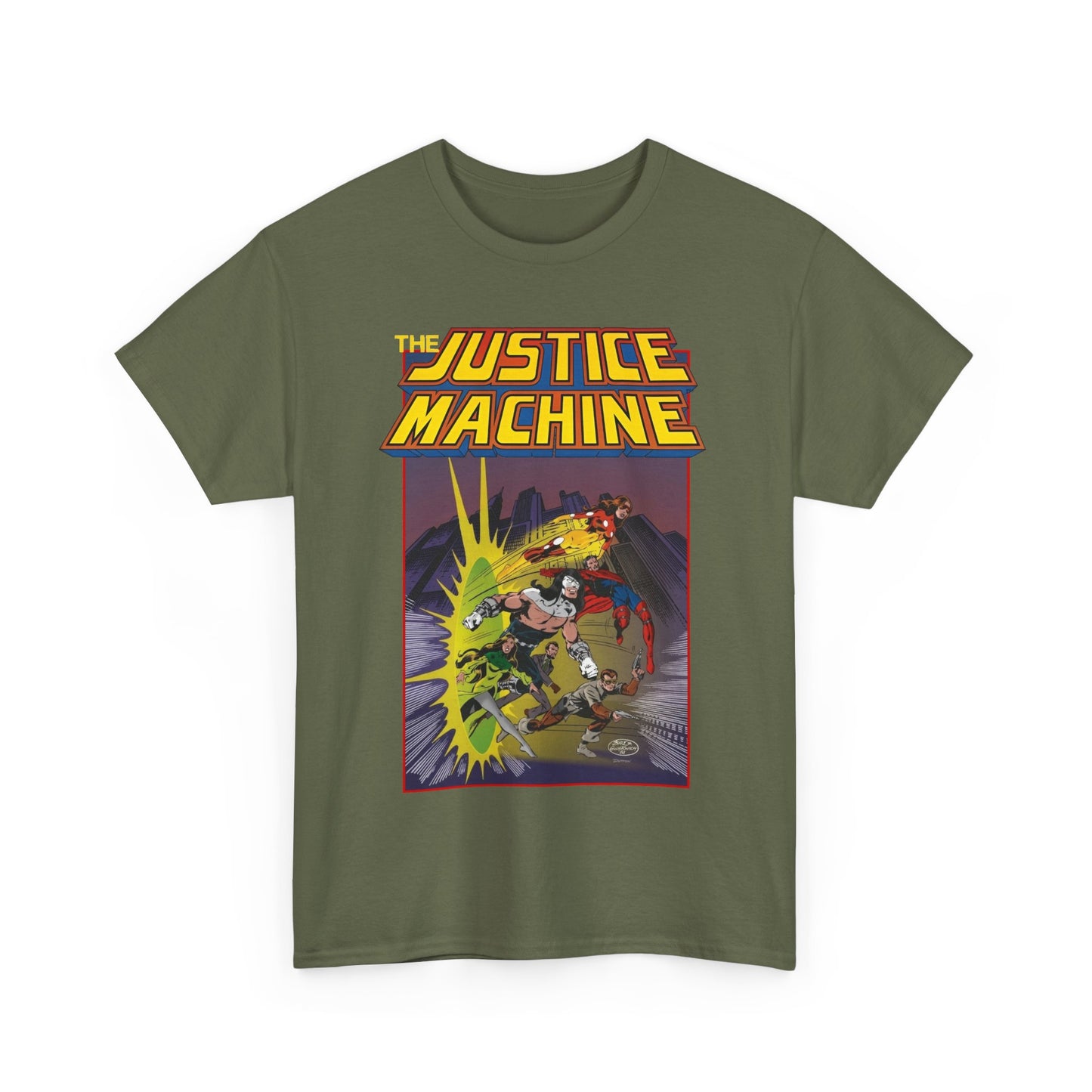 Justice Machine T-Shirt - John Byrne Art - Comico Comics