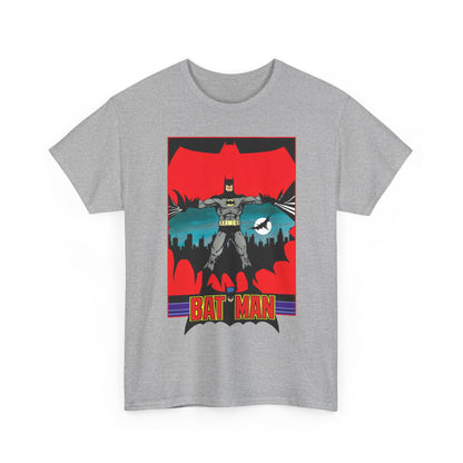 Batman T-Shirt - George Perez Art - 1980s JLA Postcard Art - DC Comics