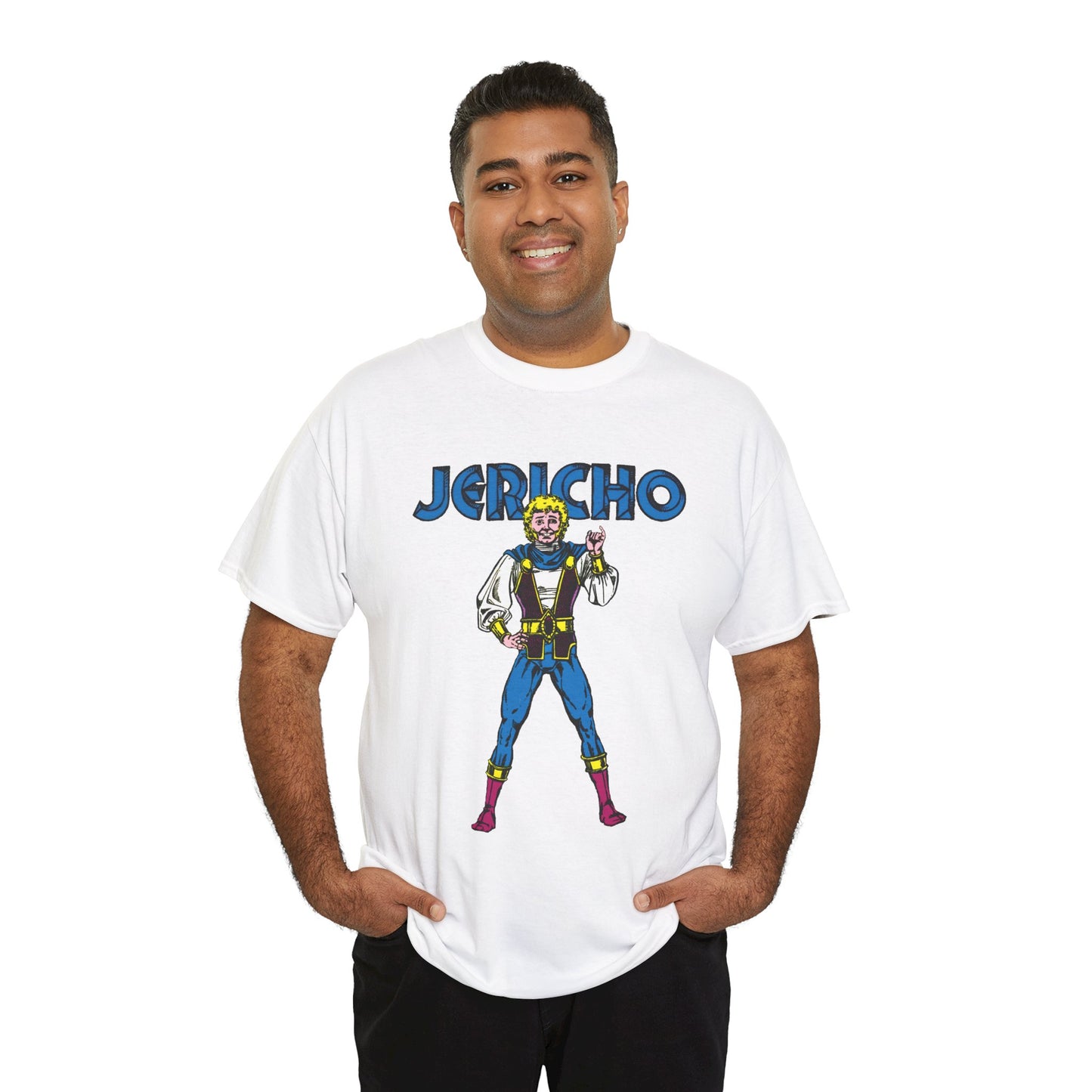 Jericho T-Shirt - George Perez Art - New Teen Titans Member - Son of Deathstroke, Brother of Ravager - DC Comics